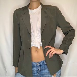 VINTAGE SILK BLAZER JACKET